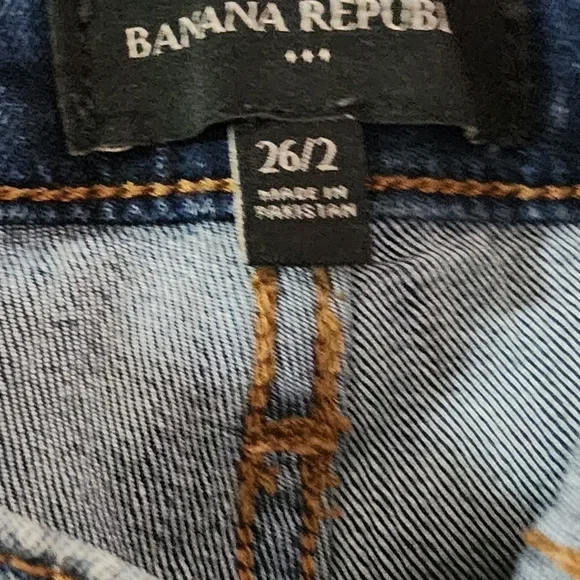 Banana republic bermuda denim short color blue size 26/2 - Picture 5 of 6